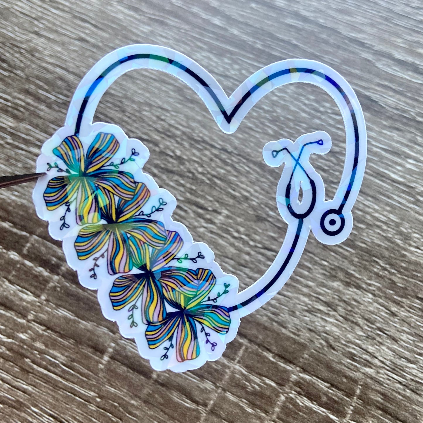 Heart Stethoscope Sticker