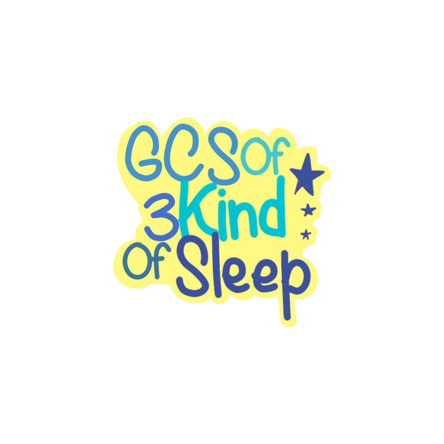 GCS of 3 Sticker