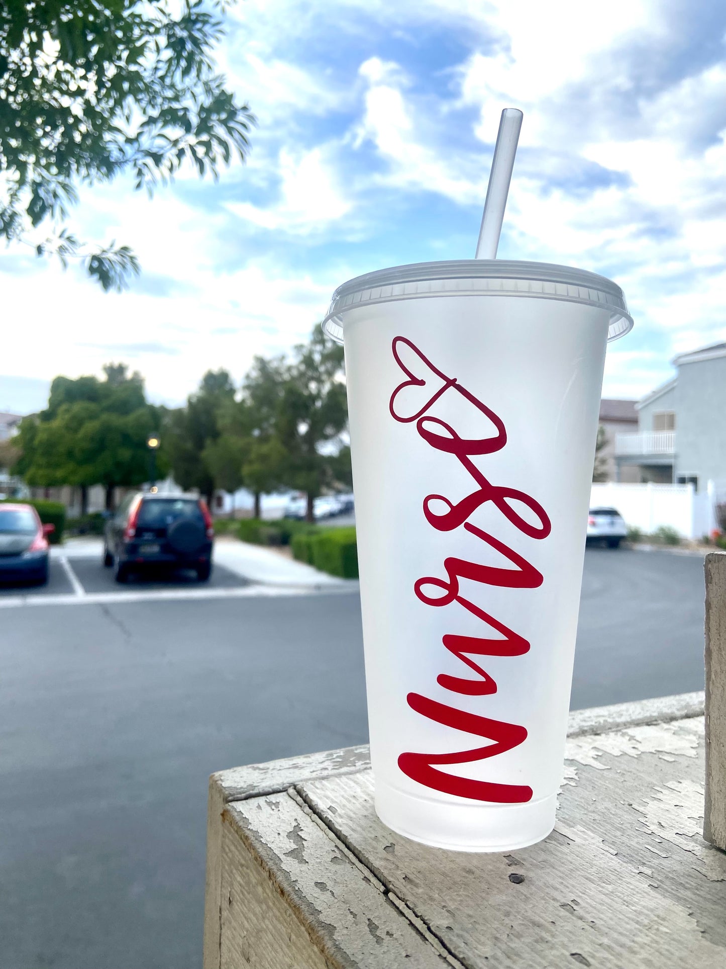 Red Nurse Heart Cup