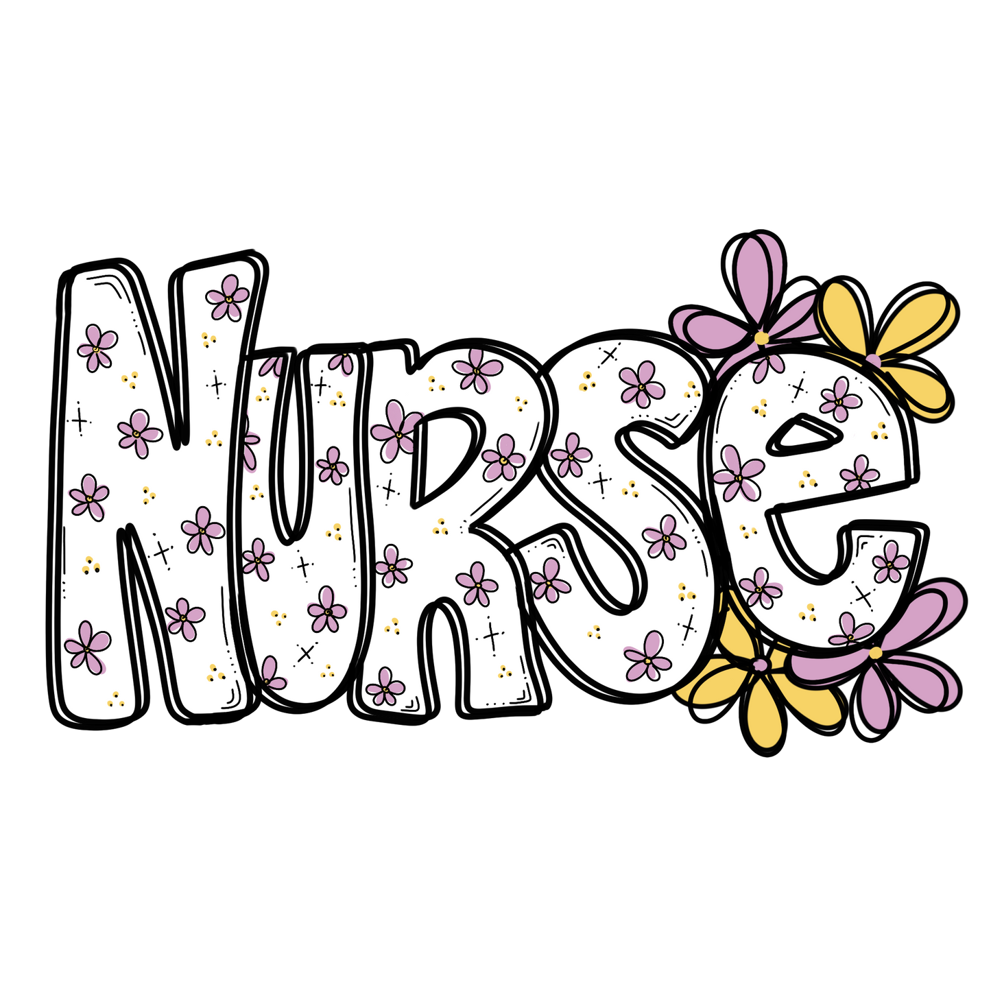 Pink Nurse Sticker