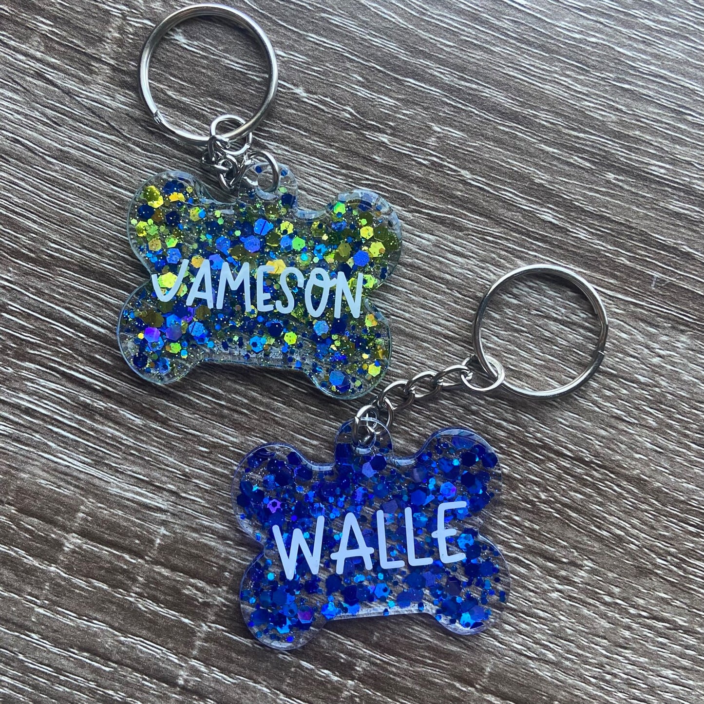 Custom Dog Bone Keychain
