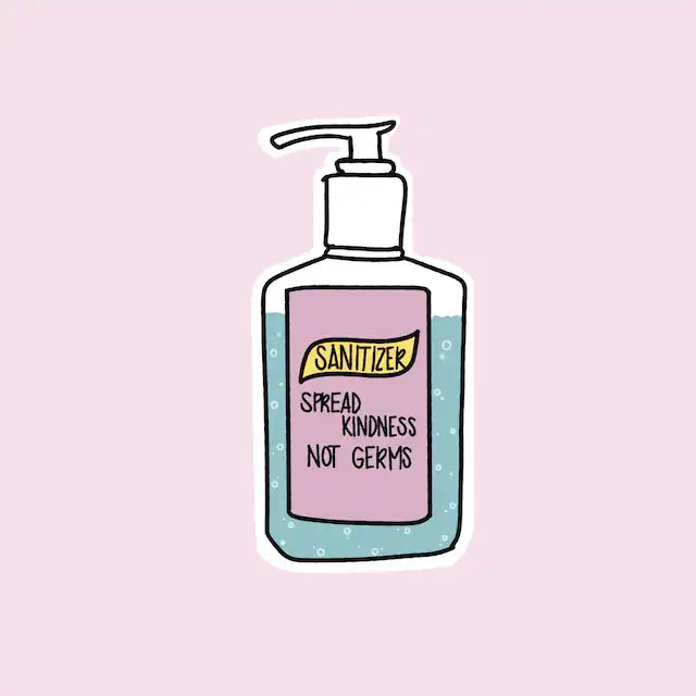 Spread Kindness, Not Germs Sticker