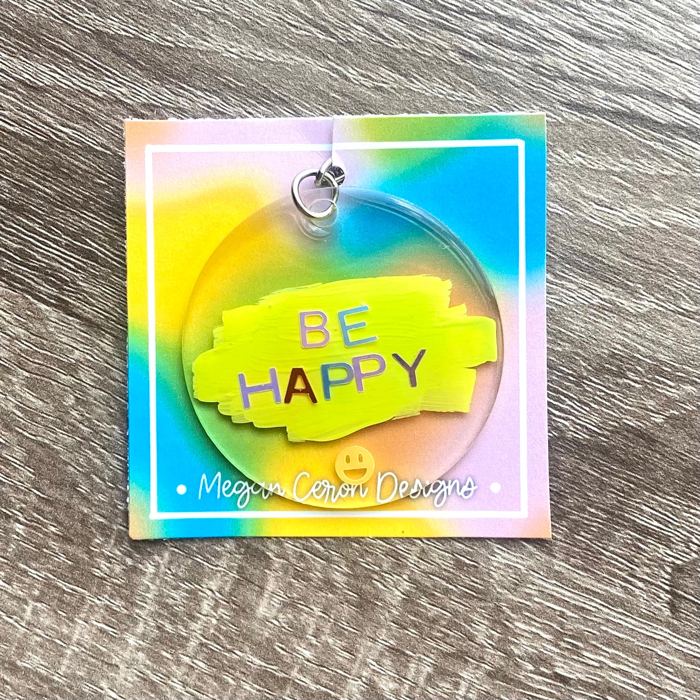 Be Happy Keychain