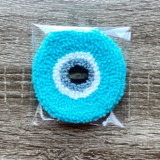 Light Blue Evil Eye Coaster