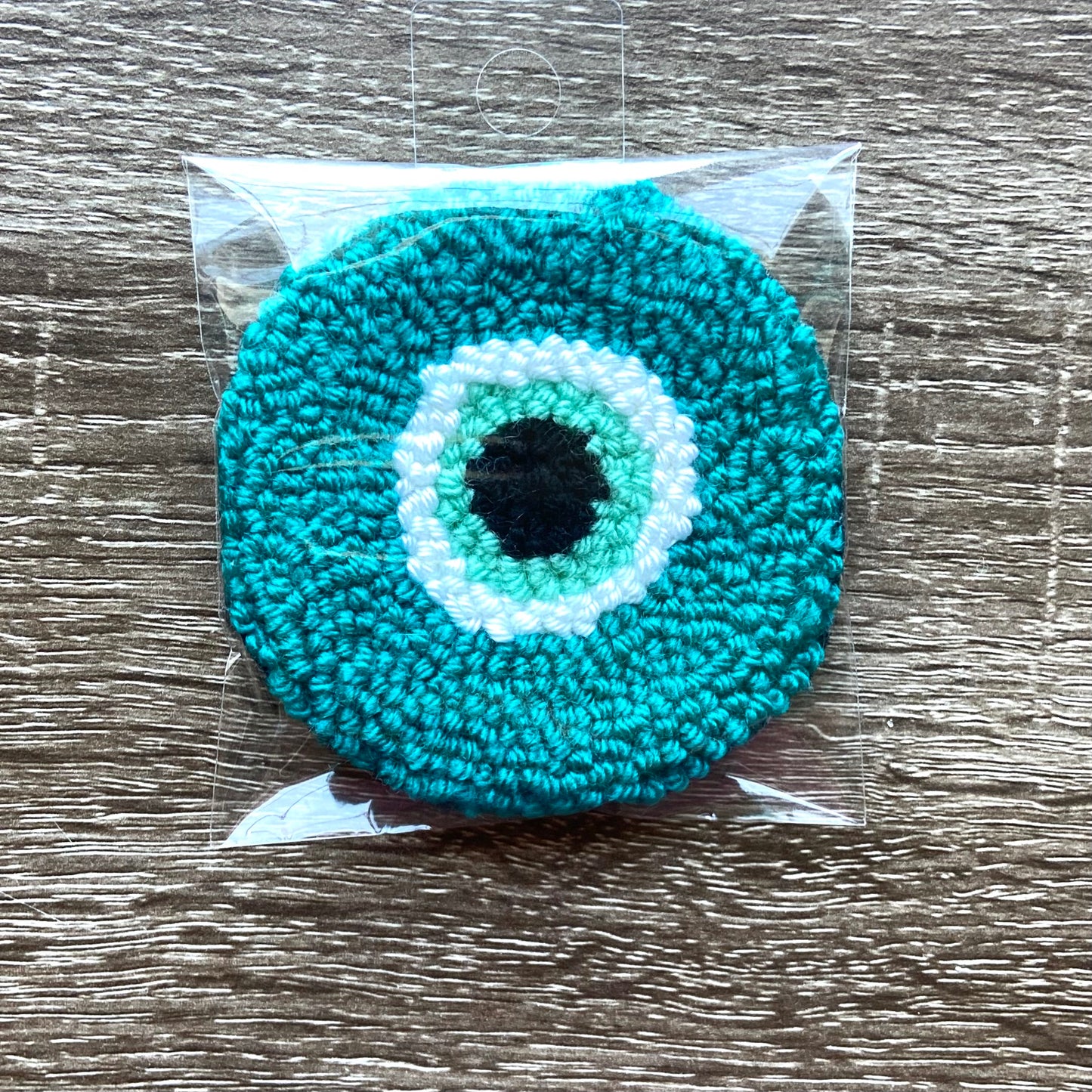 Teal Evil Eye Coaster