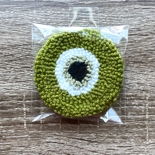 Green Evil Eye Coaster