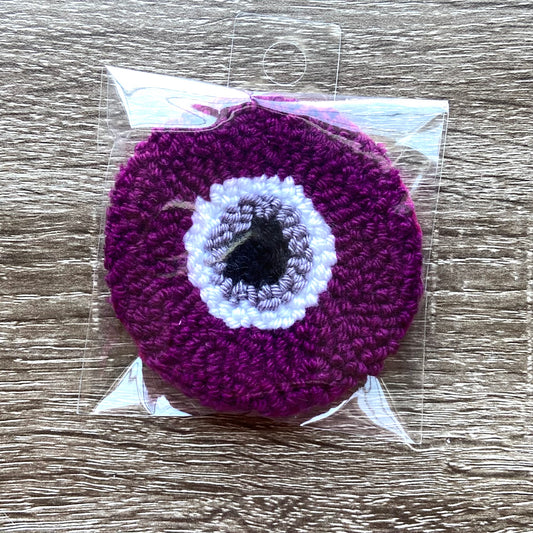 Purple Evil Eye Coaster