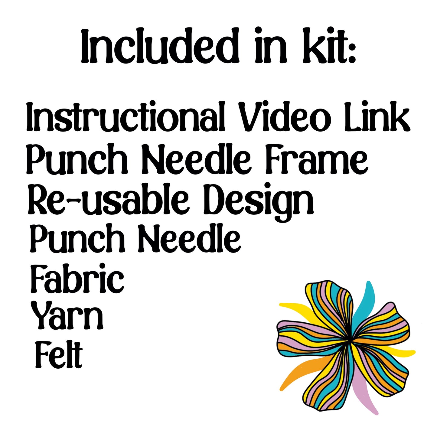 Complete Snowflake Punch Needle Kit