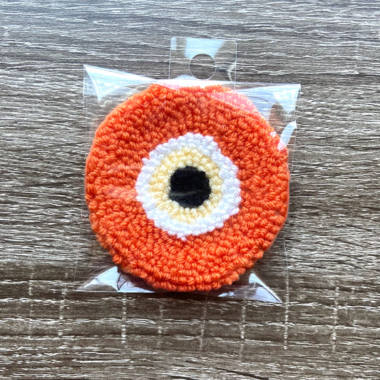 Orange Evil Eye Coaster