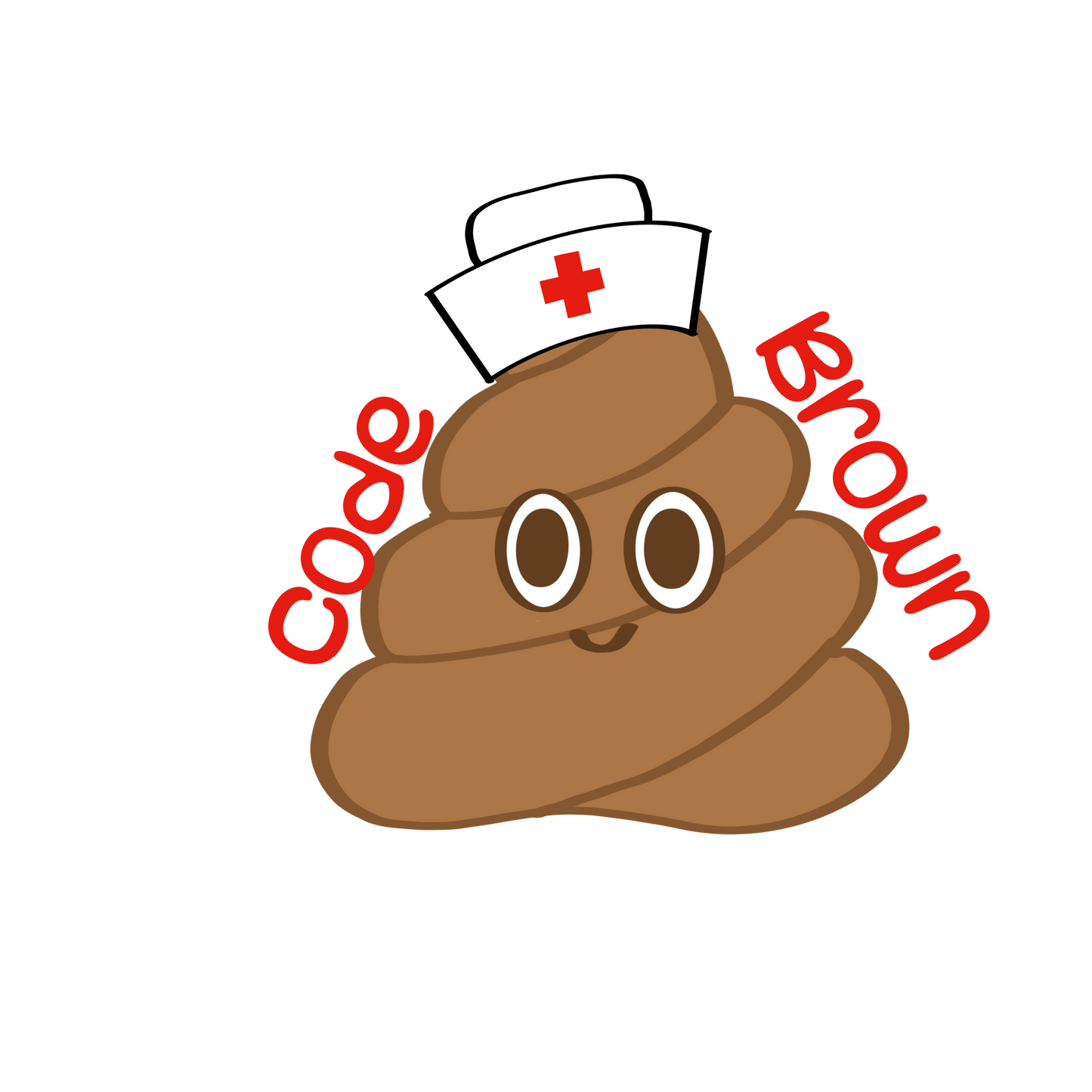 Code Brown Nurse Sticker